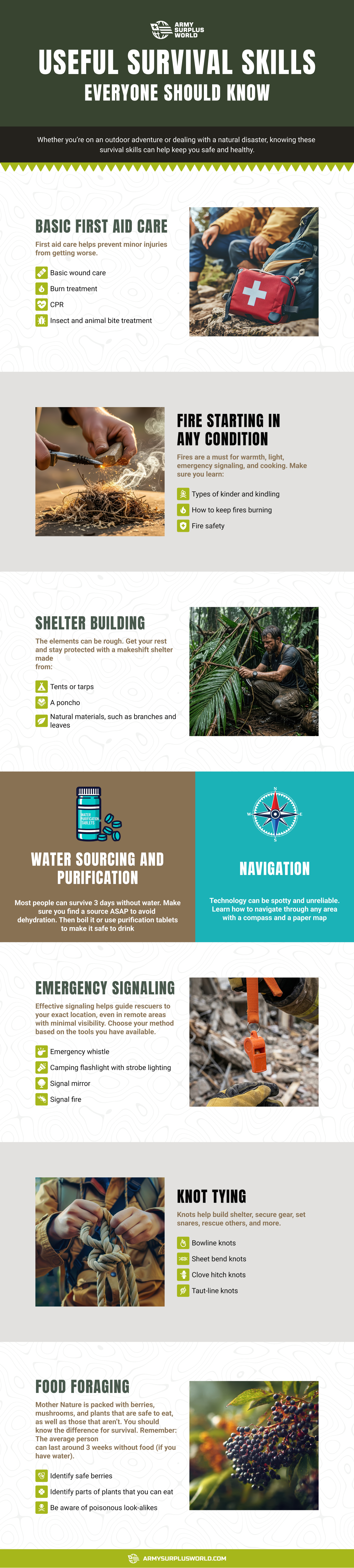 survival skills infographic survival skills infographic